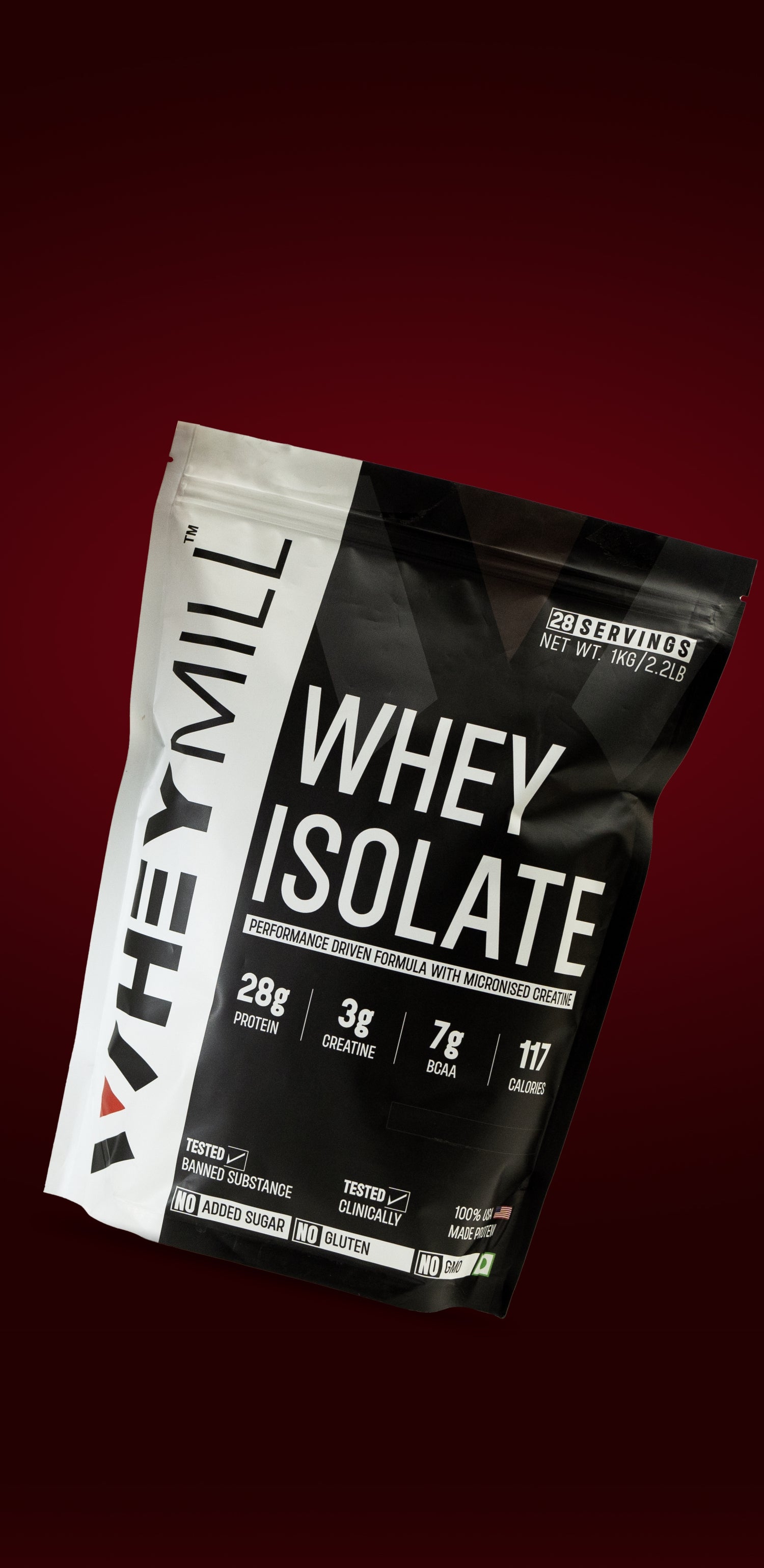 A single tub of Dymatize ISO100 Powder